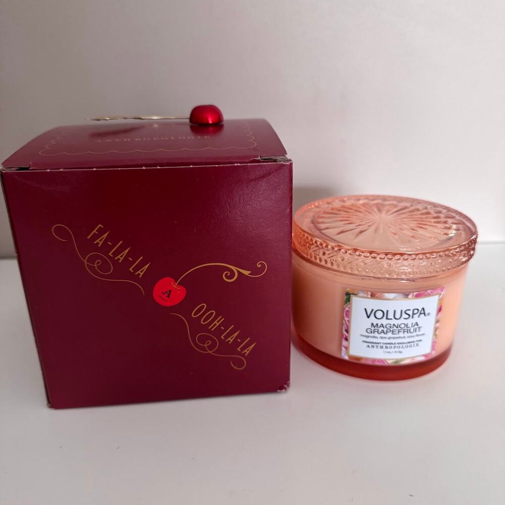 Voluspa Magnolia Grapefruit Scented Fragrance Candle Anthropologie New - Picture 4 of 4